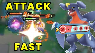 Too Much Attack Speed Garchomp  - Pokémon Unite Garchomp Gameplay