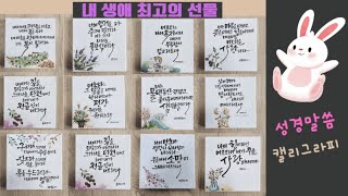 [성경말씀캘리그라피 캔버스액자 교회단체주문건 완성작품모음] 장흥으로 갑니다~ 💕