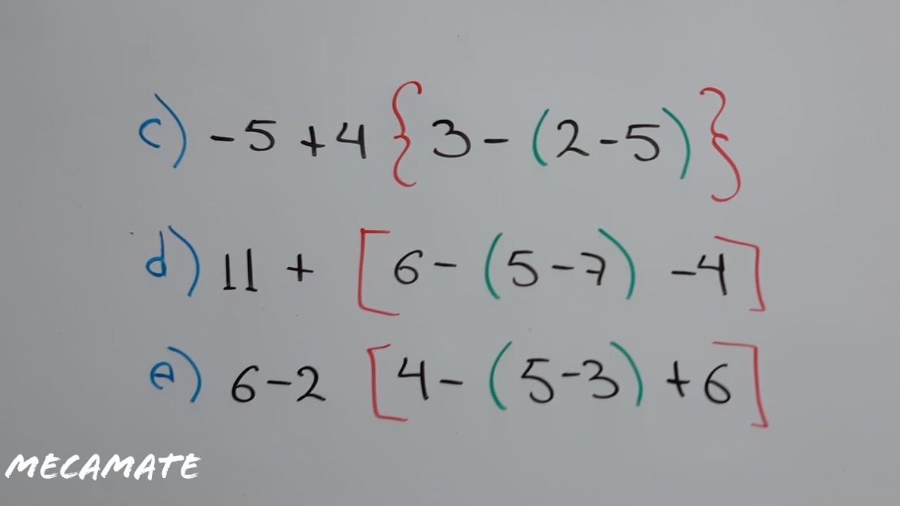 Como Eliminar Signos De Agrupación Ejemplo 3, 4 Y 5 - YouTube