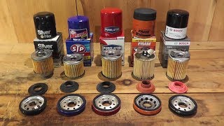 Budget + Cheap Oil Filter Comparison - Napa vs STP vs Purolator vs Fram vs Bosch