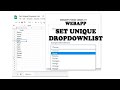 Apps Script - WebApp Form #7: Set Unique Dropdown List | Data From Google Sheets