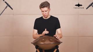 TAKDRUM Handpan Pure Golden D minor 9 Notes | 1st Generation