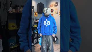 Áo Hoodie 88 Dây Ngược Boxy Form Unisex Nam Nữ Nhiều Màu