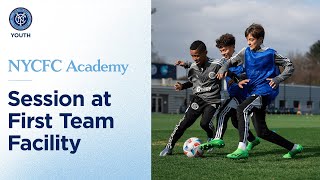 Academy Trains at First Team Facility | NYCFC Academy Inside Training