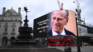 London landmarks pay tribute to Prince Philip