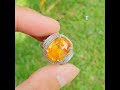 Batu Natural HQ Orangy Yellow Sapphire SriLanka 10.51 Ct GRI Lab Memo