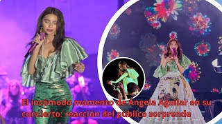 💥El incómodo momento de Ángela Aguilar en su concierto: reacción del público sorprende