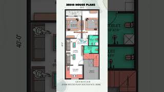 South Facing 20x40 house plan 2bhk #designhouseplan #houseplan #2bhkhomes #southfacinghouse #20x40