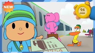 🚆 POCOYO AND NINA - Down By the Station! [94 min] | ANIMATED CARTOON for Children | FULL episodes