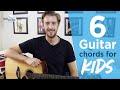 6 EASIER Guitar Chords for Kids or Total Beginners