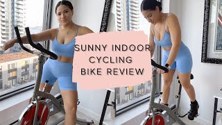 SUNNY HEALTH INDOOR CYCLING BIKE UNBOXING || 1 WEEK REVIEW