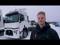 uusia autoja heti varastosta renault trucks myyjä markus hyry esittelee