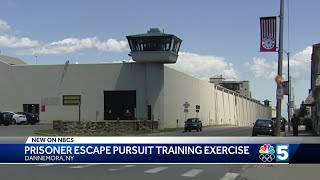 Officials hold prisoner escape pursuit training exercise in Dannemora, NY