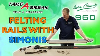 How to Felt Rails with Simonis Cloth - Pool Table Rail Covering