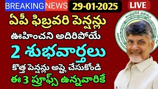 ఏపీ ఫిబ్రవరి పెన్షన్లు ఊహించని 2 శుభవార్తలు| కొత్త పెన్షన్లకు ఈ 3 ఫ్రూట్స్ ఉండాలి|newpension