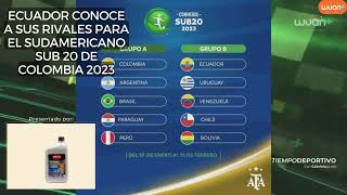 Definidos los rivales de Ecuador para el Sudamericano Sub 20 - #tiempodeportivo con Gabriela Jurado
