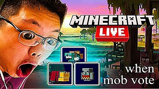 MINECRAFT LIVE 2022 + MOB VOTE REACTION!!! (VOD)