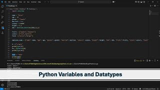 Understanding Variables & Data Types in Python