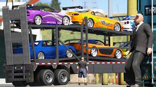 Stealing Fast and Furious Cars sa Trailer in GTA 5..