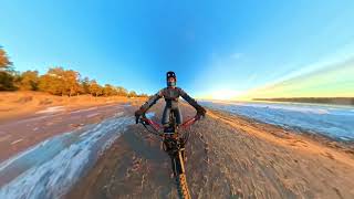 Winter Biking on the Stunning Yyteri Beach