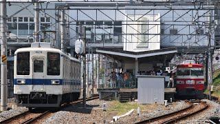 東武8000系8500型8579F 628レ 普通(ワンマン) 館林行き 東武佐野線 佐野駅 出発