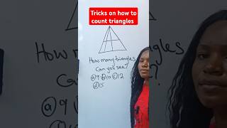 Tricks on how to count triangles in a figure or diagram. #mathshorts #education #mathtricks