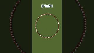 CIRCLE (64x64) in Minecraft Tutorial #shorts