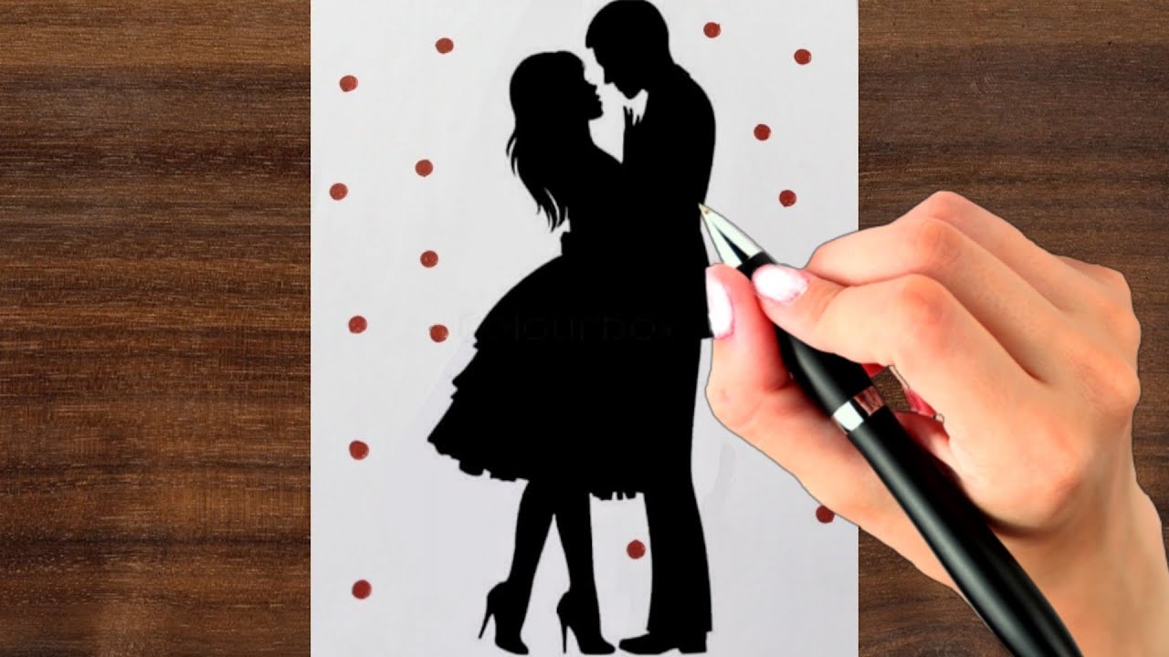 Simple Romantic Drawing A Visual Expression Of Love