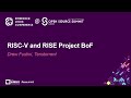 RISC-V and RISE Project BoF - Drew Fustini, Tenstorrent