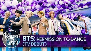 BTS Permission to Dance TV Debut The Tonight Show Starring Jimmy Fallon