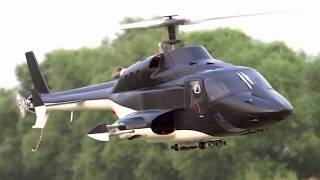 New version Full custom Airwolf 500size RC Heli Test flight