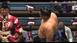 Amuru vs Wakanosato Day 9 Sumo Haru Basho March 2014