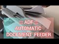 How to use ADF Function in printer?