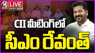 CM Revanth Reddy LIVE : Participated In Inauguration Of CII National Council Meeting | V6 News