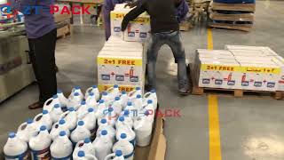 Gallon Bleach HCL Filling Machine Packing Line آلة تعبئة التبييض Máquina de llenado de lejía Javel