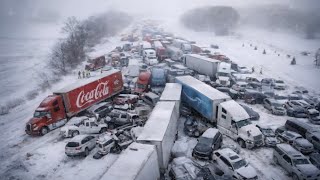 Wyoming Chaos and Paralysis!! Snowstorm Causes Pile-Up Crashes on I-80 in Rawlins, Carbon County