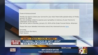 Funeral notice is not legit