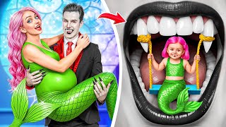 Poor Pregnant Mermaid In a Rich Vampire Family! How To Become a Vampire