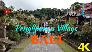 [4K] Walking Tour at Penglipuran Village BALI #wonderfulIndonesia