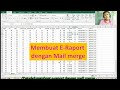 tutorial membuat e raport ( pdf ) dengan mail merge