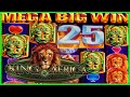 ★MEGA WIN!!!★25 FREE SPINS!!!★King of Africa Slot Machine Bonus