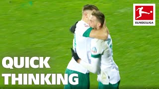 Werder Bremen tricks the Goalkeeper! Niclas Füllkrug's quick thinking leads to goal