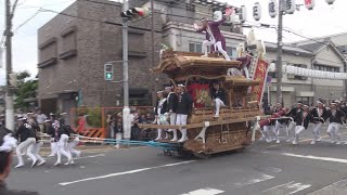 令和元年6月23日平野区加美正覚寺だんじり試験曳き