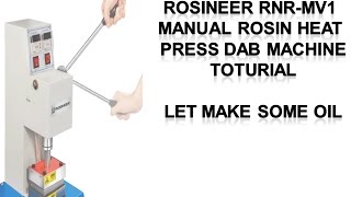 Rosineer RNR-MV1 Manual Rosin Heat Press Dab Machine How to use it