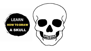 How To Draw A Skull | Skull Drawing Tutorial Easy For Beginners