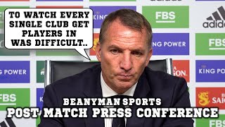 'To watch EVERY SINGLE club get players in was difficult..' | Leicester 0-1 Man Utd | Brendan Rogers