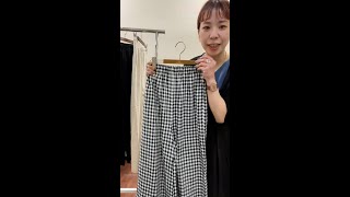 【ITEMS】リネンレーヨンワイドパンツ