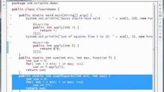 Refactoring in Eclipse (Closure example)