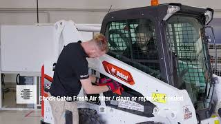 Daily inspection and maintenance Bobcat T590 Compact track loader