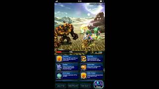 FFBE | Golem 3* | All mission | No evade, 5* base